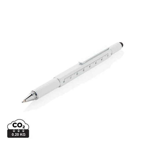 Stylo outil publicitaire 5 en 1 en aluminium - XD Collection