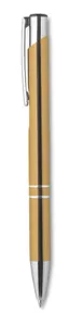 Stylo-poussoir publicitaire à l'encre noire - Bern | Gold