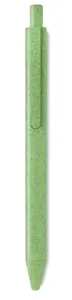 Stylo poussoir publicitaire en paille de blé ABS - Pecas | Green