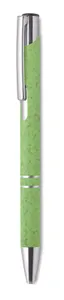Stylo poussoir publicitaire en paille de blé PP - Bern Pecas | Green