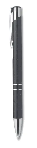 Stylo poussoir publicitaire en paille de blé PP - Bern Pecas