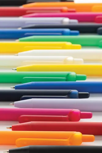 Stylo publicitaire avec finition gomme en ABS recyclé certifié GRS Tide - XD Collection