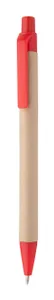 Stylo à bille publicitaire - Papper | Rouge / Naturelle