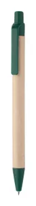 Stylo à bille publicitaire - Papper | Vert / Naturelle
