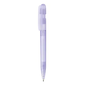 Stylo transparent publicitaire en ABS recyclé et certifié GRS Devin - XD Collection | Violet