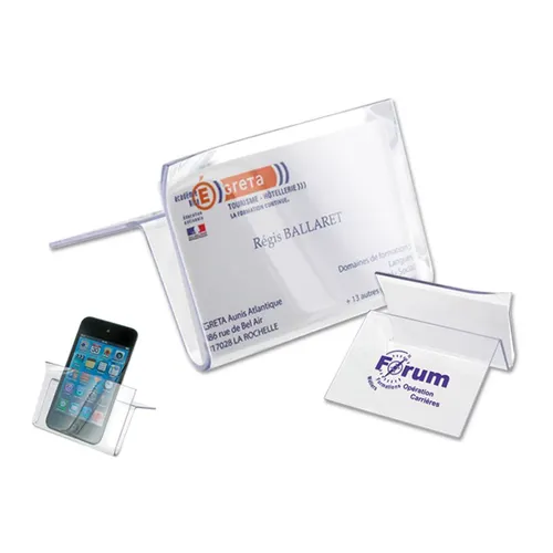 Support carte de visite et smartphone personnalisé