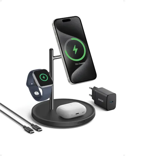 Support de recharge sans fil 3-en-1 Anker MagGo - Anker