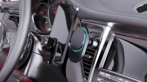 Support magnetique à voiture 15W en plastique RCS PowerCruze - XD Collection