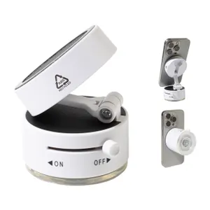 Support magnétique pour téléphone portable de voiture en RABS - RaboMag | Blanc