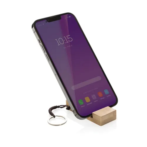 Support pour téléphone en bambou personnalisé Standkey - XD Collection