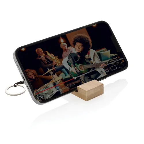 Support pour téléphone en bambou personnalisé Standkey - XD Collection