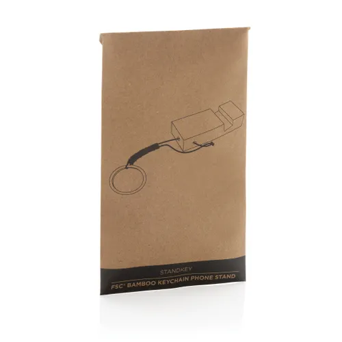Support pour téléphone en bambou personnalisé Standkey - XD Collection