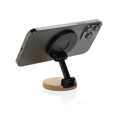 Support téléphone personnalisé en plastique RCS et bambou Magmount - XD Collection