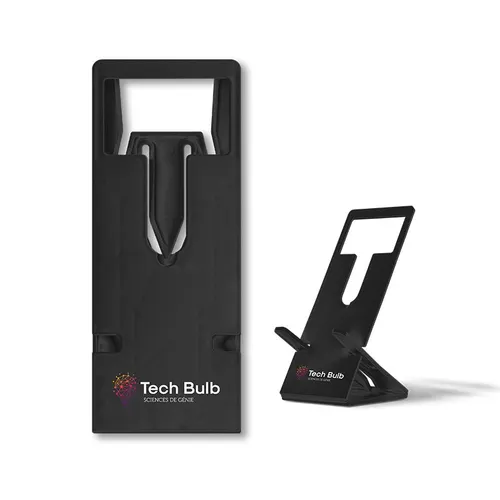 Support téléphone repliable extra-plat personnalisé en matière recyclée