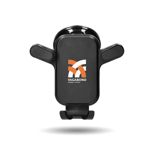 Support universel de téléphone publicitaire avec fixation par ventouse