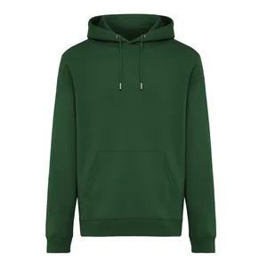 Sweat à capuche en coton recyclé IQONIQ Joshua - iqoniq | Forest green