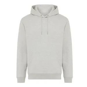 Sweat à capuche en coton recyclé IQONIQ Joshua - iqoniq | Light heather grey