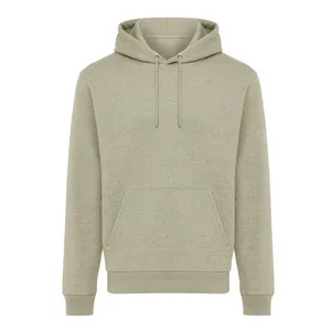 Sweat à capuche en coton recyclé IQONIQ Joshua - iqoniq | Light heather green