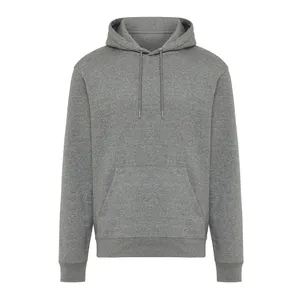 Sweat à capuche en coton recyclé IQONIQ Joshua - iqoniq | Light heather anthracite