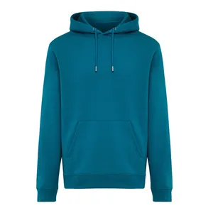 Sweat à capuche en coton recyclé IQONIQ Joshua - iqoniq | Dark teal