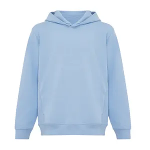 Sweat à capuche personnalisé avec poches latérales Iqoniq Yengo Kids - Iqoniq | Sky blue