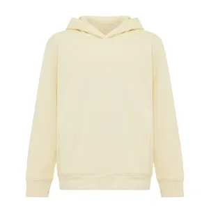 Sweat à capuche personnalisé avec poches latérales Iqoniq Yengo Kids - Iqoniq | Cream yellow