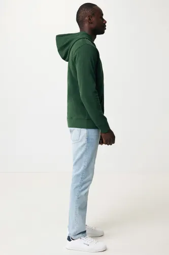 Sweat à capuche publicitaire avec zip en coton recyclé Iqoniq Abisko - iqoniq