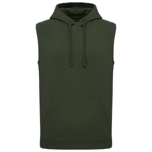 Sweat-shirt à capuche sans manches unisexe - PROACT® | Sporty Khaki