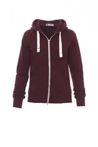 Sweat-shirt brossé personnalisé - URBAN LADY | Bordeaux chiné