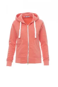 Sweat-shirt brossé personnalisé - URBAN LADY | Corail chaud chiné