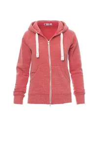 Sweat-shirt brossé personnalisé - URBAN LADY | Rouge chiné