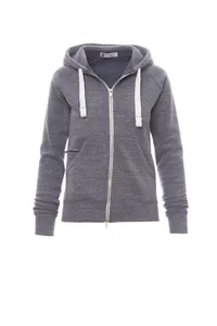 Sweat-shirt brossé personnalisé - URBAN LADY | Bleu marine chiné