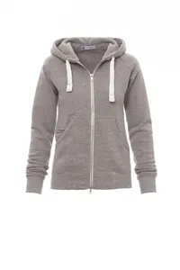 Sweat-shirt brossé personnalisé - URBAN LADY | Gris acier chiné