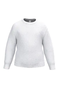 Sweat-shirt col rond enfant personnalisé - iDeal Basic Brand | Ideal Ash Heather