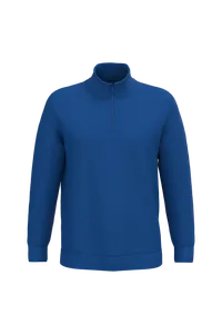 Sweat-shirt col zippé homme - Kariban | Royal Blue