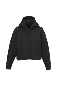 Sweat-shirt crop à capuche femme - PROACT® | Black