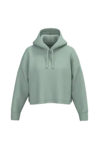 Sweat-shirt crop à capuche femme - PROACT® | Sage