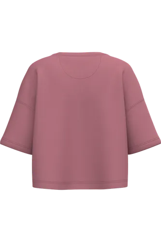 Sweat-shirt crop à manches courtes col rond femme - PROACT®