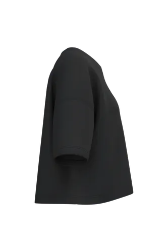 Sweat-shirt crop à manches courtes col rond femme - PROACT®