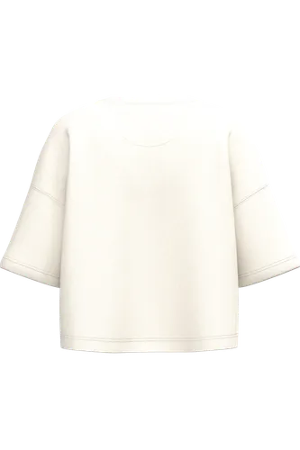 Sweat-shirt crop à manches courtes col rond femme - PROACT®