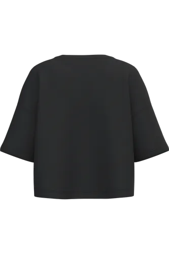 Sweat-shirt crop à manches courtes col rond femme - PROACT®