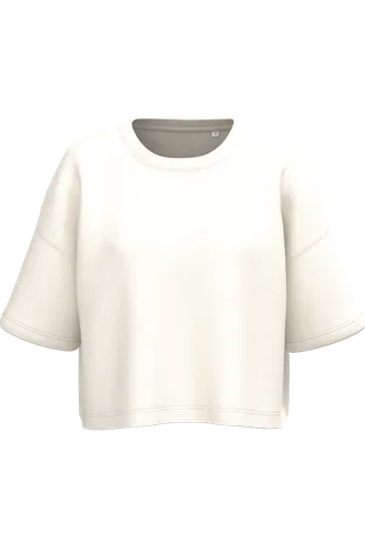 Sweat-shirt crop à manches courtes col rond femme - PROACT®