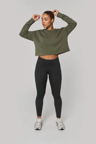 Sweat-shirt crop col rond femme - PROACT®