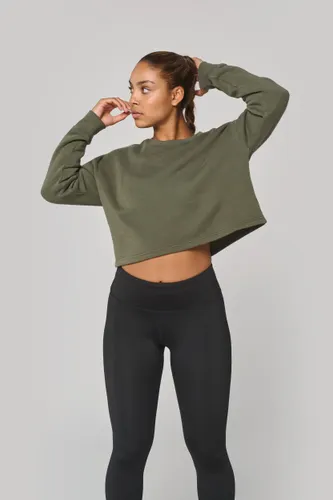 Sweat-shirt crop col rond femme - PROACT®