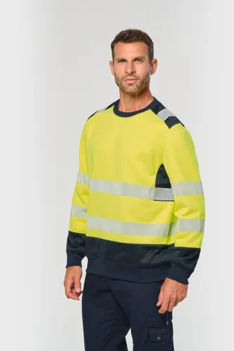 Sweat-shirt de sécurité recyclé col rond unisexe - WK. Designed To Work