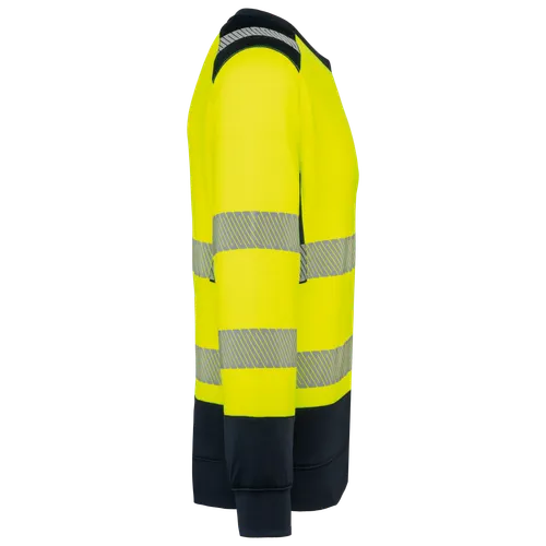 Sweat-shirt de sécurité recyclé col rond unisexe - WK. Designed To Work