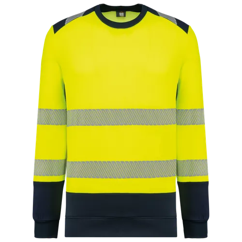 Sweat-shirt de sécurité recyclé col rond unisexe - WK. Designed To Work