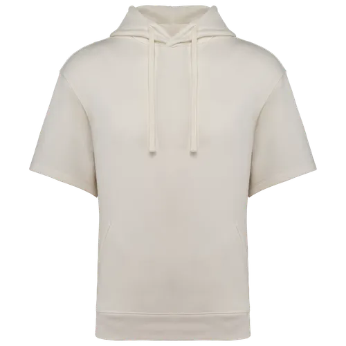 Sweat-shirt écoresponsable à capuche à épaules tombantes manches courtes personnalisé French Terry unisexe - Native Spirit