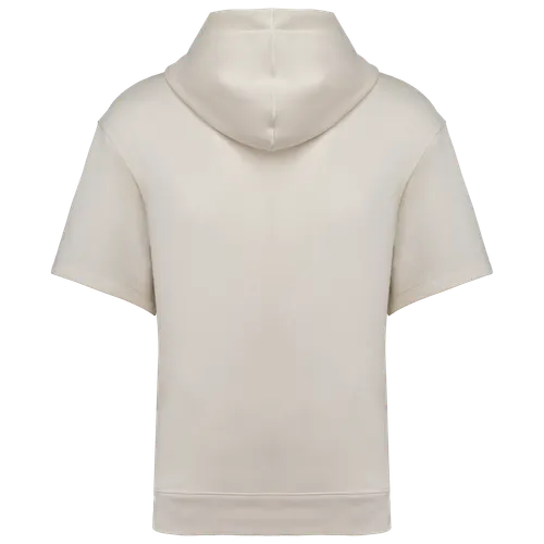 Sweat-shirt écoresponsable à capuche à épaules tombantes manches courtes personnalisé French Terry unisexe - Native Spirit