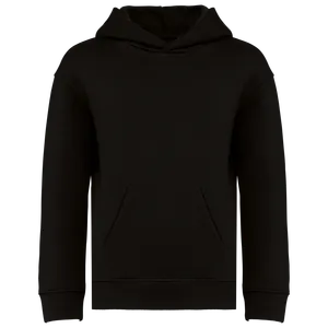 Sweat-shirt écoresponsable à capuche oversize personnalisé enfant - Native Spirit | Black